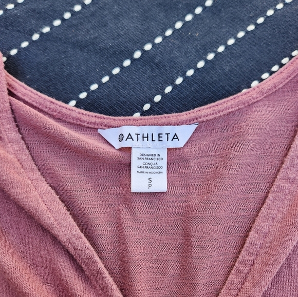 Athleta Breezy Wrap Tank Camisole Mauve Tawny Rose Size Small - Picture 3 of 8